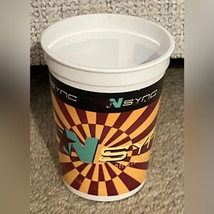 *NSync Official Tour Merchandise Souvenir Cup 2000- Multicolor